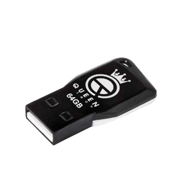 فلش مموری کوئین‌تک مدل 101 ظرفیت 64 گیگابایت USB 2.0 (گارانتی مادام‌العمر-ارسال تا سه روز کاری)